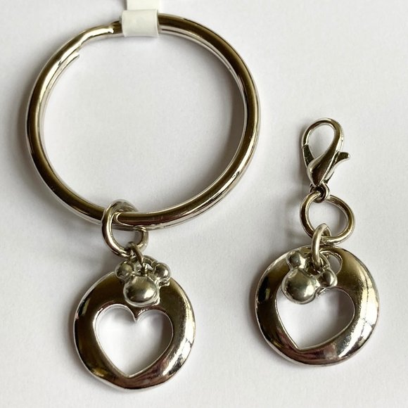 Vintage Disney Mickey Mouse Ears Keychain Clip On Charm Bundle Set - Picture 7 of 10